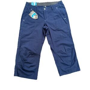 KUHL Womens 6 Kuhl Kurve Mid-Rise BOULDER KAPRI Hiking Casual Travel Navy NWT